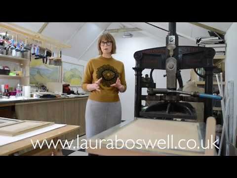 Reduction Lino with Laura Ep 17, Reduction Lino Cut: accurate registration on my Albion press