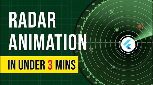 Flutter - 使用 SweepGradient 和 RotationTransition 制作雷达动画_哔哩哔哩_bilibili