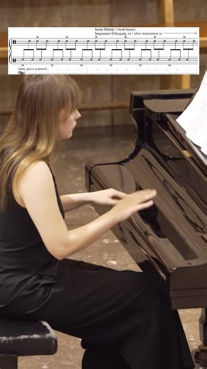 Tähe-Lee Liiv on Instagram: "A lot of you asked what’s actually written in the score - so here it is! Proof that I didn’t just make it up 😂 This is Widmann’s Toccata (2002), one of the wildest pieces I’ve ever played. Would you try this? 👀 #contemporarymusic #piano #widmann #scorestudy #yesitsreal #fyp"