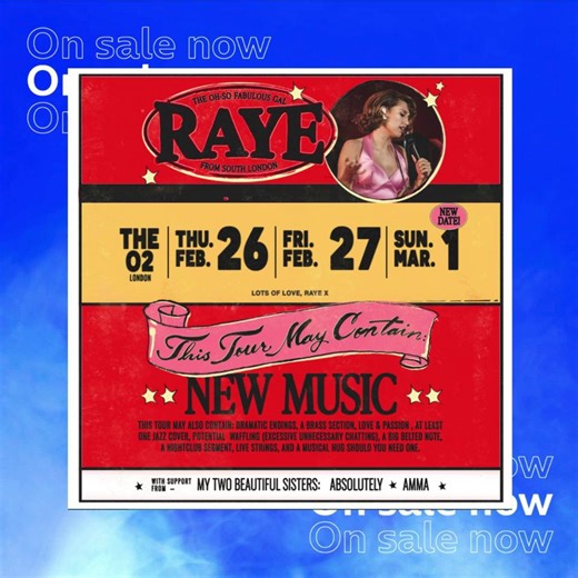 Check out what's on sale today🎟️ ⬇️ 10am⏰ RAYE https://ow.ly/Rike50WYEqX 12pm⏰ Machine Gun Kelly https://ow.ly/1nJP50WYFzH | The O2