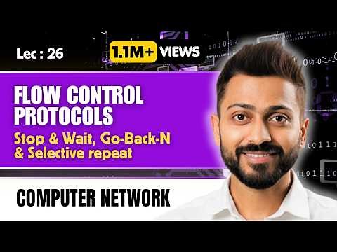 Lec-26: Various Flow Control Protocols | Stop&Wait , GoBackN & Selective repeat in Data Link Layer