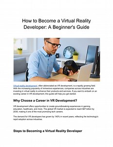 How to Become a Virtual Reality Developer_ A Beginner's Guide - SlideServe