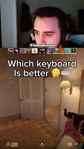 Which keyboard is better 🤔 #cs2 #cs2videos #nacs2 #halleffectkeyboard #opticalkeyboard