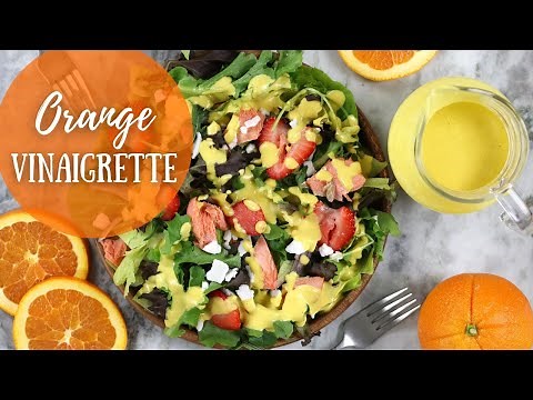 Orange Vinaigrette Dressing Recipe | Homemade Salad Dressing