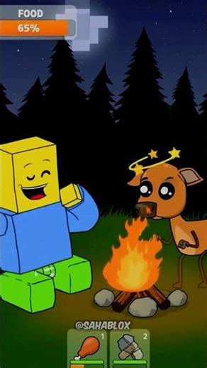 🦌💥 Noob Tried to Feed a Deer… BIG MISTAKE! 😂🌿 #roblox #robloxanimation