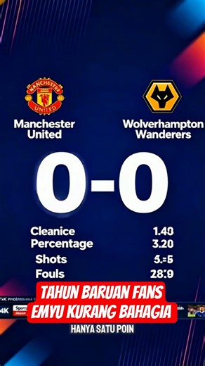 Hasil MU vs Wolves hanya berakhir imbang #news #emyu #sports #ligainggris