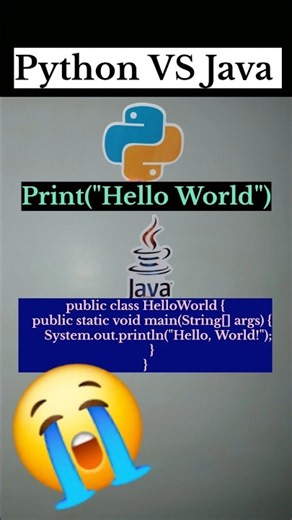 Java vs Python 🤣 #java #python #codinglover #coder #codinglife #funny