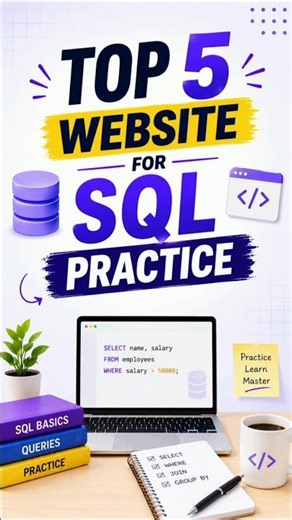 Top 5 Best SQL Websites for Interview Prep 🚀 #sql #learnsql #education #sqltutorial #sqlserver