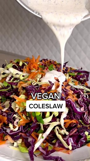 Easy Vegan Coleslaw Recipe - Plant-Based & Delicious