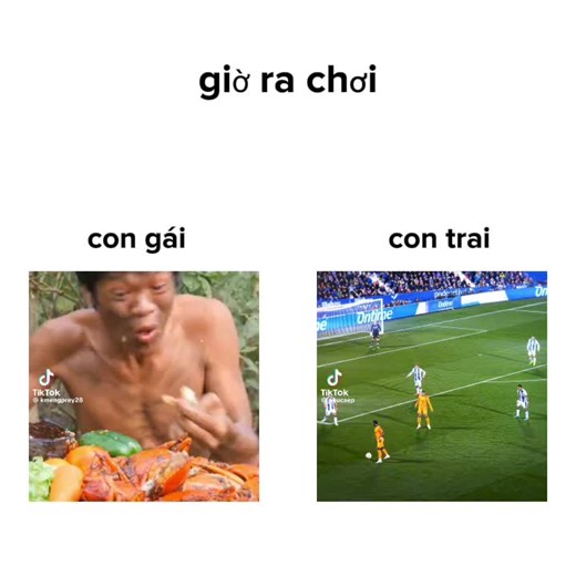 sự khác biệc con trai vs con gái giờ ra chơi