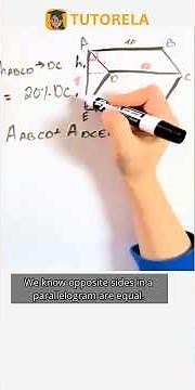 Calculate Parallelogram Area: DC=10, Height Constraint #Math #Parallelogram #AreaOfAParallelogram