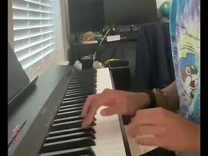 Playing on my brother’s keyboard || Locked me out of Heaven || Piano cover ||
