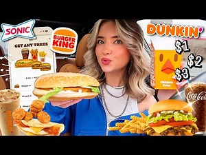 Eating Only FAST FOOD MEAL DEALS For 24 HOURS!