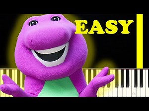 🎶 Barney – I Hear Music Everywhere | Piano Tutorial 🎶