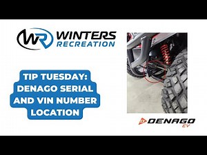 Tip Tuesday | Denago Vin and Serial Number Location