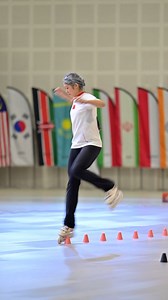 inline freestyle world champion Singapore 2025🇸🇬 Slalom Battle junior women 王安琪 #worldskate #inlineskating #slalomskate #freestyleslalom #freestyle | 周苑成