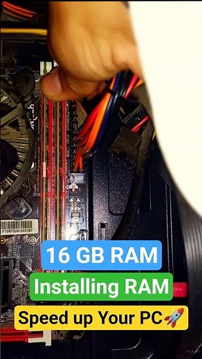 Installing DDR3 RAM the right way #pcbuild #diy #tech
