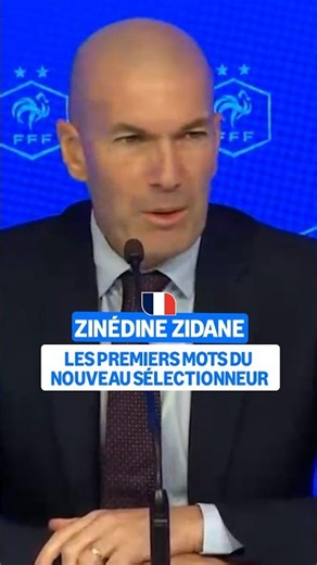 🥹🇫🇷 ZINÉDINE ZIDANE'S FIRST WORDS AS HEAD COACH OF LES BLEUS ❤️