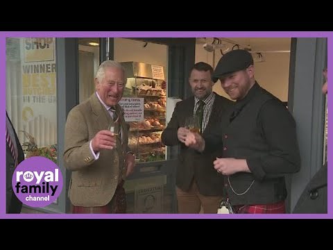 Charles Can't Escape the Whisky on Tour of Inverurie!