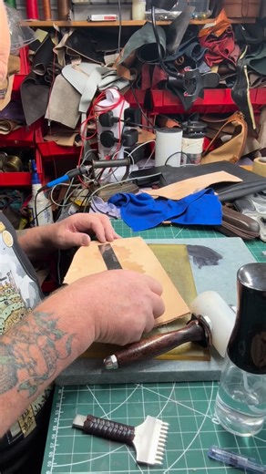 Early morning patch making 😀#leathercraft #steampunk | SGO Leathercraft