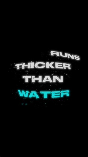 Blood Runs Thicker than Water Song Lyrics Video