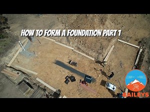 How to lay out and form a foundation for a home