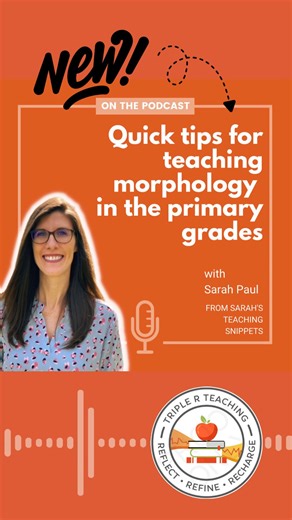 If you’ve ever wondered what morphology has to do with K-2, this is the episode for you! Sarah Paul shares fun and simple ways to incorporate morphology into your instruction in the primary grades. A must-listen! ⁠ ⁠ Listen here ---> https://www.themeasuredmom.com/quick-tips-for-teaching-morphology-in-the-primary-grades-with-sarah-paul/?utm_source=facebook&utm_medium=social&utm_term=podcast&utm_content=sarah-paul&utm_campaign=share | The Measured Mom - Science of Reading | Facebook