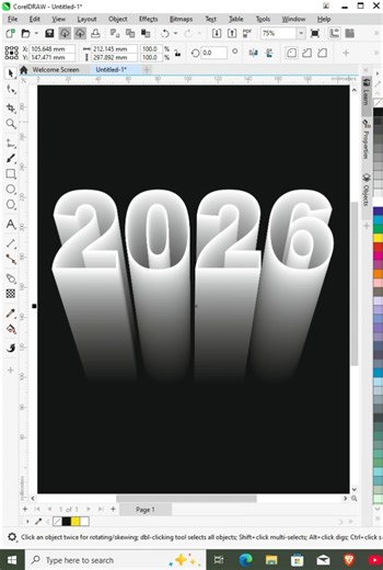 New Text Effect ideas in Coreldraw