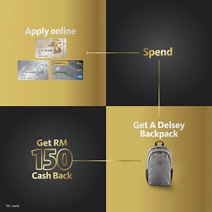 75K views · 1.9K reactions | Apply online for an American Express® Credit Card! A Delsey backpack & RM150 Cash Back awaits. | Maybank | Facebook