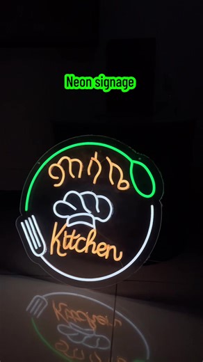 A neon signage for ምሳሌ kitchen 📍bole 17, Abate building #signage #neonsign #business #restaurant #addisababa