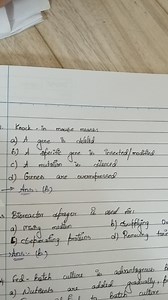 Knock-in mouse means:a) A gene is deletedb) A specific gene i... | Filo