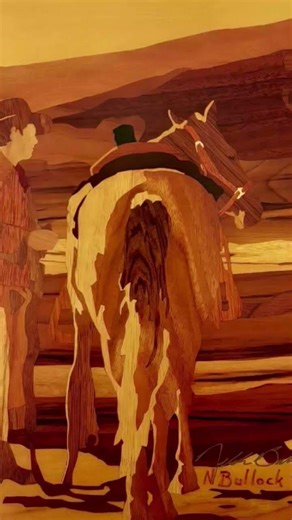 neldonbullockmarquetry.com #artist #horses #nativeamericanart #history #western #badger #cowboys