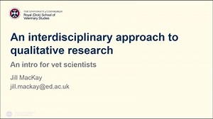 Qualitative Research for Veterinary Scientists