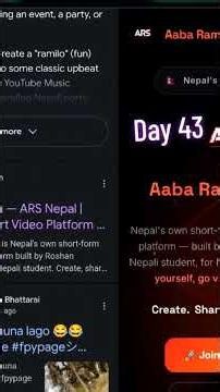 Day 43 oute Website of preview #buildinpublic #day43 #ARS #AaabaRamiloSuru #RoshanShrestha