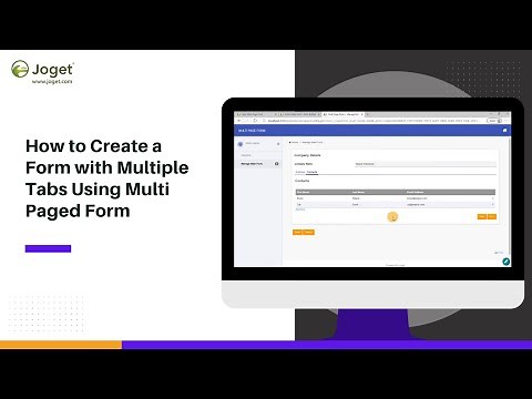 How to Create a Form with Multiple Tabs using Multi Paged Form