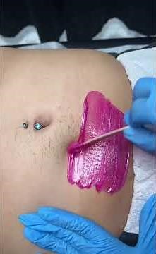 Stomach waxing #brazilianwaxing
