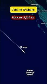Mapping the Longest Flights: Qatar to Australia (QR898)