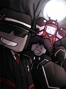 something about seeing azure finally be with the other killers officially makes me so happy love how they only used their ocs for the pfp illustration too #azuretime #azure #forsaken #twotime #roblox