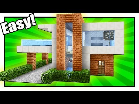 How to Build a Modern House in Minecraft - Simple & Easy Tutorial + interior
