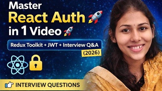 Master React Auth in 1 Video 🚀 Redux Toolkit + JWT + Interview Q A (2026) | Ranjna Devi