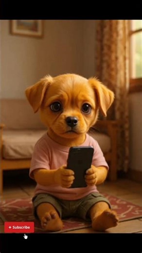 The puppy 🐶is vlog par not happy note subscribe, like, comment our sad puppy #ai #animal #vlog