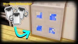 Minecraft - How To Make A Working Dish Washer / Washing Machine Minecraft Map