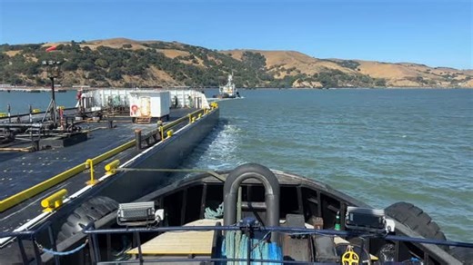 Watch this great clip of the tug GYRFALCON escorting tug KESTREL and barge LOVEL BRIER as they head out from Martinez. Just another day ensuring the fleet gets where it needs to go safely! #safetyisourbusiness #tuglife #feedthelion #fyp #maritime #sfbay 📸: Captain Paul Schuyler | Centerline Logistics