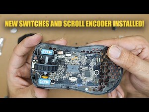 Glorious Model O Huano Switches and TTC Gold Scroll Encoder Replacement Mouse (Repair Service India)