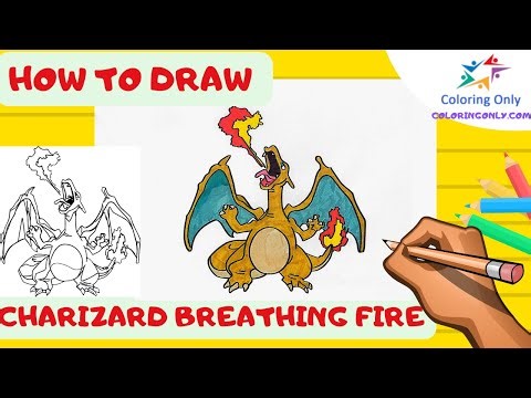 How To Draw Charizard Breathing Fire
