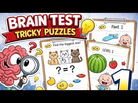 Brain Test: Tricky Puzzles | Gameplay Walkthrough Part-1 (IOS&Android) |