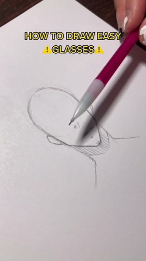 Reply to @food.yummy.10 How to draw EASY ⚠️GLASSES⚠️ #howto #howtodraw #glasses #artist #drawing #sketch #fypシ #draw #tiktokart #art #tutorial