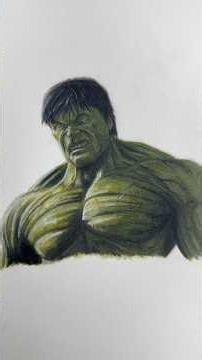 The Incredible Hulk drawing tutorial #viral #fyp #shorts #hulk #marvel #spiderman #art