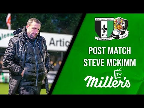 Post-Match: McKimm on Strong Cray Valley (PM) Performance in 1-1 vs Dartford