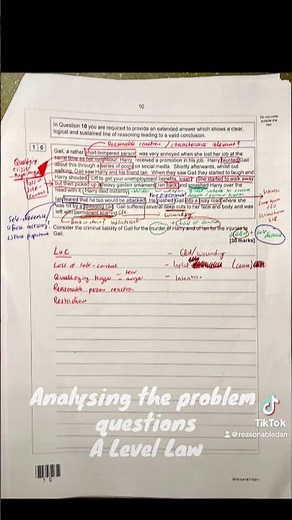 How to analyse criminal law problem questions. AQA A Level Law Paper 1 - Criminal Law